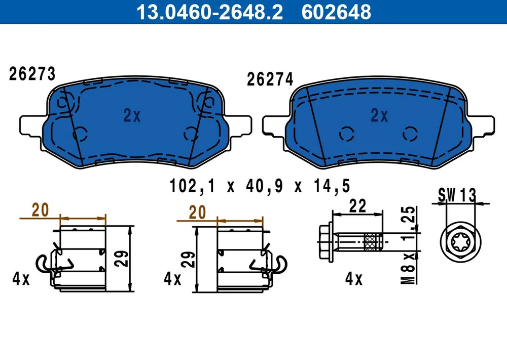 Jarrupalat, levyjarru ATE 13046026482 - Ford Puma - Asiakassuosikki