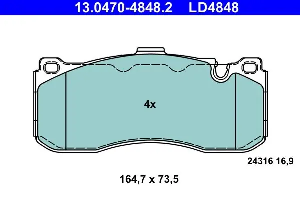 Jarrupalat, levyjarru ATE 13047048482 - BMW E90 E91 E92 E93 E81 - Viimeinen mahdollisuus