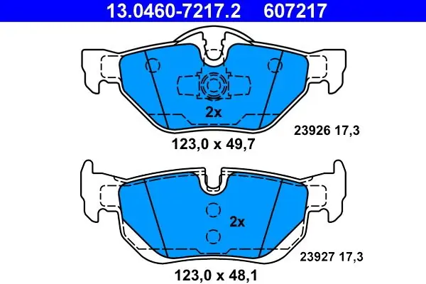 Jarrupalat, levyjarru ATE 13046072172 - BMW E90 E91 E92 E93 E81 | Suosikki