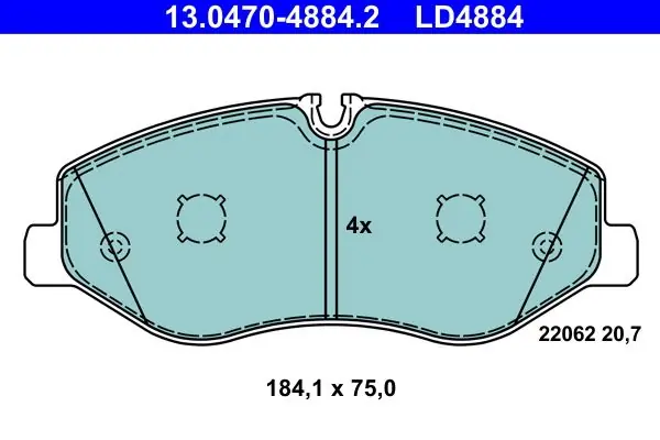 Jarrupalat, levyjarru ATE 13047048842 - Mercedes-Benz - Huippusuosittu
