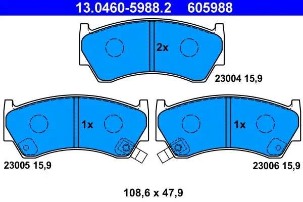 Premium | Jarrupalat, levyjarru ATE 13046059882 - Nissan Almera
