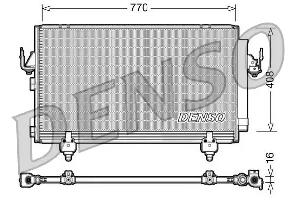 Ammattilaatu | Lauhdutin, ilmastointilaite DENSO DCN50031 - Toyota