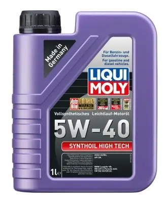 Moottoriöljy LIQUI MOLY Synthoil High Tech 5W-40 A3/B4 1L - Uusi