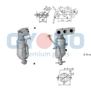 Bestseller - Katalysaattori Oyodo 10N0086OYO - Toyota