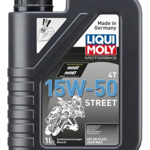 Moottoriöljy LIQUI MOLY Motorbike 4T 15W-50 Street 1L - Uusi