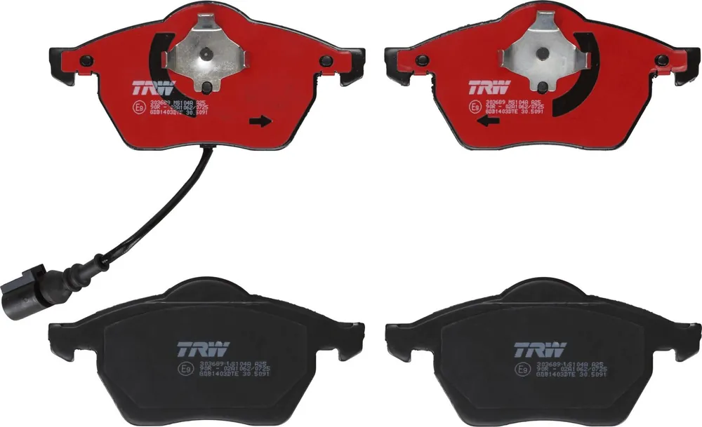 Jarrupalat, levyjarru TRW GDB1403DTE - VW, Audi, Skoda, SEAT | Erikoisetu