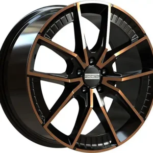 Fondmetal Elatha Black Clearcoat Matt Bronze Machined J8 R18 5X112 ET39 CB66.6 | Turvallinen maksaminen