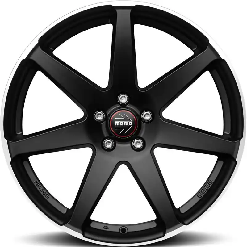 Momo Seven Matt Black polished J8.5 R19 5X114.3 ET40 CB72.3 | Huipputuote