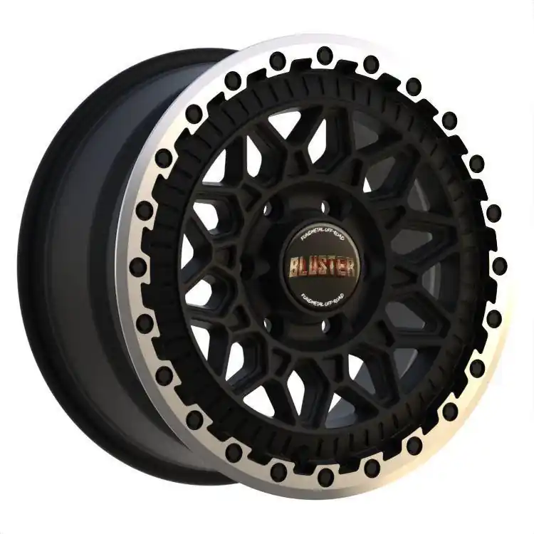 Fondmetal Bluster Matt Black Machined Lip J8.5 R17 6X139.7 ET50 CB93.1 | Turvallinen maksaminen