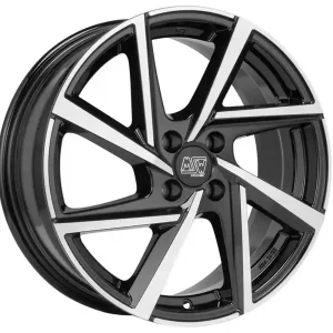 Viimeinen mahdollisuus - MSW 80-4 Gloss Black Full Polished J5 R17 4X100 ET40 CB54.1