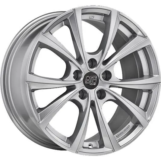 MSW 27T Full Silver J9.5 R19 5X120 ET40 CB64.1 - Tilattavissa