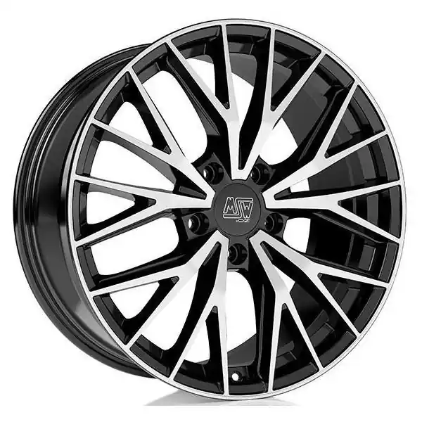 MSW 44 Gloss Black Full Polished J8.5 R20 5X108 ET45 CB73.1 - Saatavilla