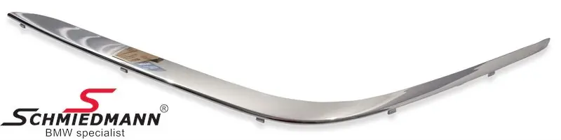 Viimeiset kappaleet | Frontbumper cover chrom L.-side 51118125437 51 11 8 125 437 8125437