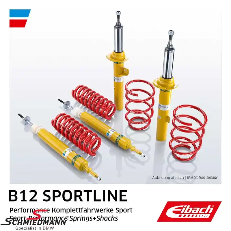 Nyt saatavilla - Eibach -B12 Sportline- madallussarja eteen/taakse 45-50/35MM