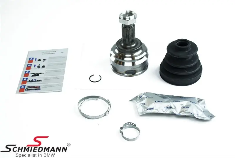 Joint kit, for front driveshaft outer, fits both L. or R.-side (Only for USA models) 31607586433 31 60 7 586 433 7586433 - Valmis lähetettäväksi