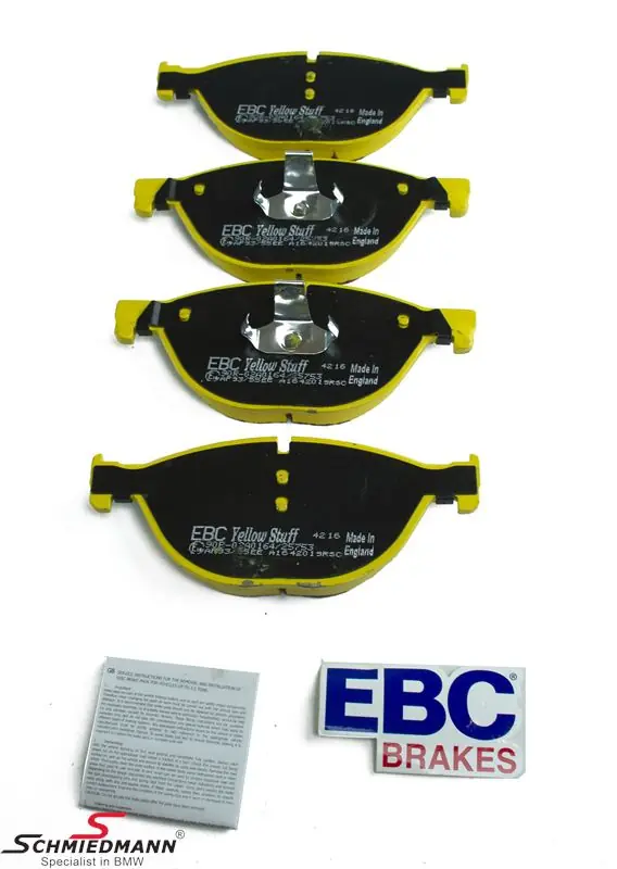 EBC yellow stuff jarrupalat eteen (tielle ja radalle) - Laatutuote