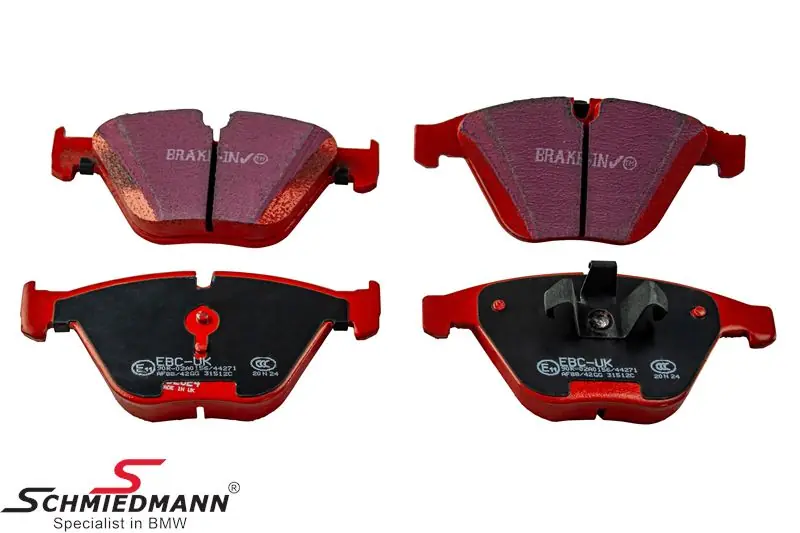 EBC red stuff jarrupalat eteen (tie ja kovaan ajoon) | Bestseller