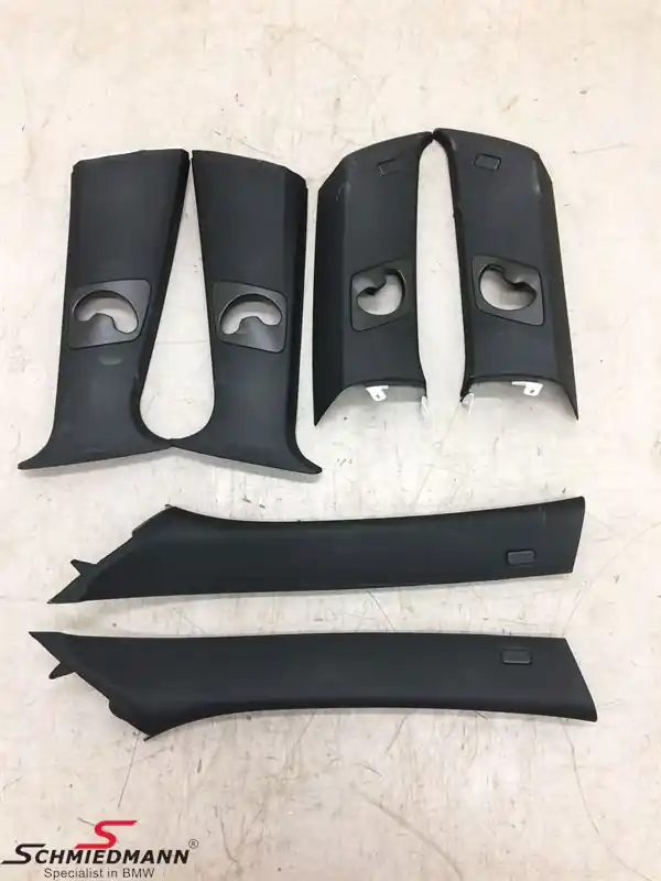 A+B+C pillar trim set Anthracite - Heti toimitettavissa
