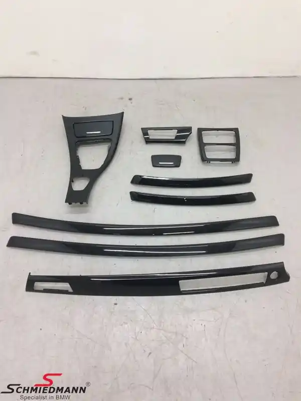 Rajoitettu erä | Interior moulding set "Black High-Gloss" (RHD)