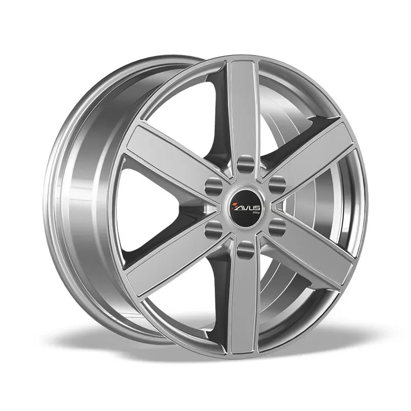Hyödynnä nyt - AVUS AC-V61 Hyper Silver 7,5x17 6/114,3 ET45 CB66,1 60°